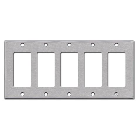 5 gang rocker switch plate